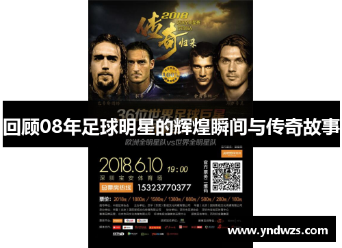 回顾08年足球明星的辉煌瞬间与传奇故事